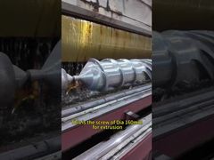 Pemolesan Sekrup Laras Ekstruder dengan Ventilasi untuk Pelepasan Udara dan Basis yang Dapat Disesuaikan